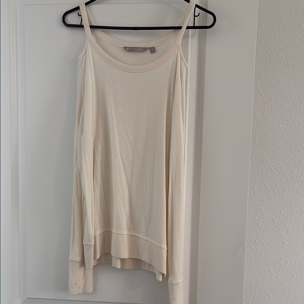 Athleta Cold Shoulder Sweater